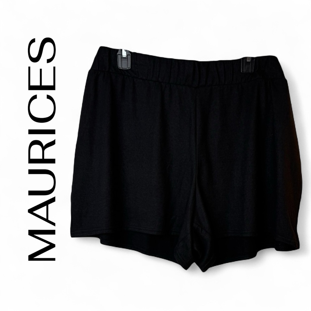 MAURICES Super Soft Black Lounge Shorts Size 2X NEW NWOT